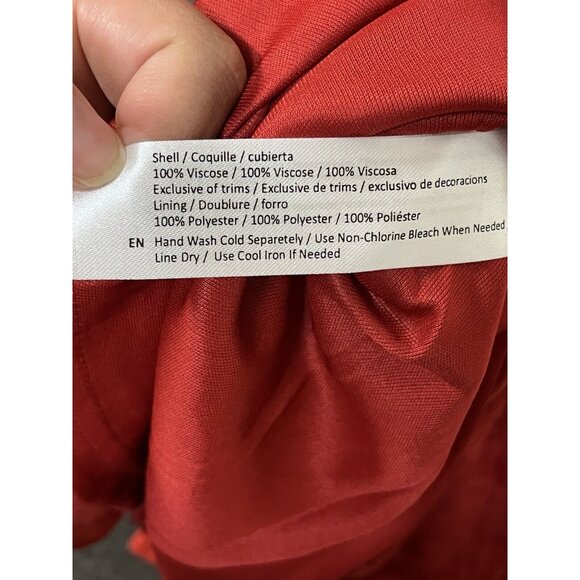 Band of The Free Dress Womens Small Red Mini Bubble Sleeves Solid Casual Summer - Picture 5 of 9